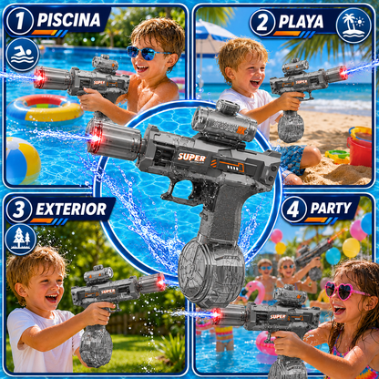 AquaDelta™ | Pistola de Agua Automática Recargable